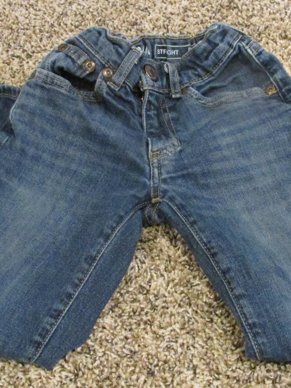 Sonoma Play Jeans Toddler‎ Boys 5 Straight Blue Denim Elastic Adjustable Pants